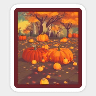 I Fall For You Pumpkin Patch Couples Pairing in the Autumn Fall Season It's Fall Yall Sticker